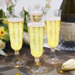 CLEAR PLASTIC CHAMPAGNE FLUTE 18CL - fmcg trade center