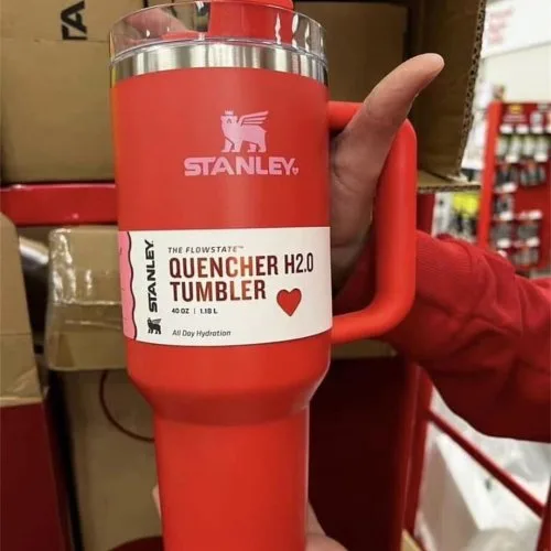 Valentine's Day Stanley cup 40 OZ Handle Cup Double