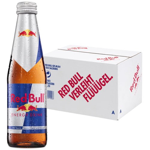 Red Bull 250ml Glass Bottle wholesale distributor at warehouse prices from fmvgtradecenter.fr
