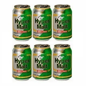 Hyper Malt 330ml for sale, non-alcoholic malt drink, buy Hyper Malt wholesale, Danish malt beverage, Harboe Hyper Malt, bulk malt drink, vegan malt beverage, malt drink France